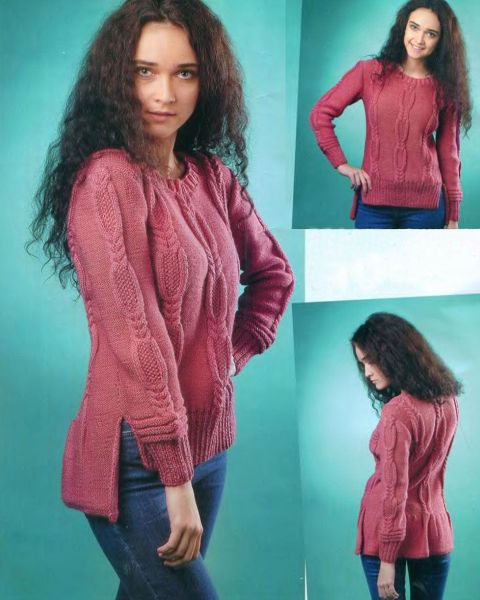 Pulli mit Zopfmuster