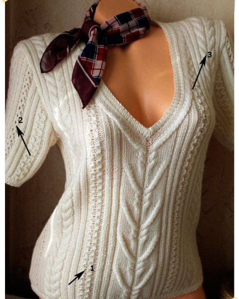 Die Muster für den Pullover