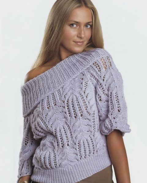 Pulli mit Ajourmuster