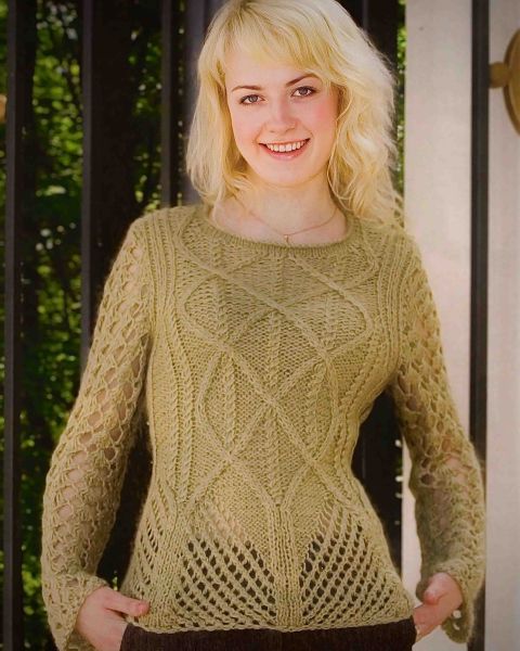 Ajourmusterpulli