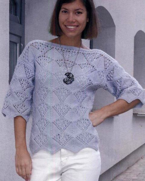 Pulli mit Ajourmuster