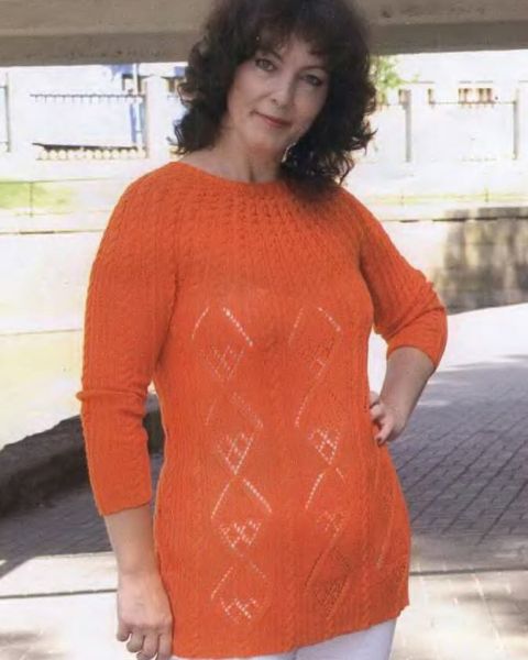 Longpulli mit Rundpasse