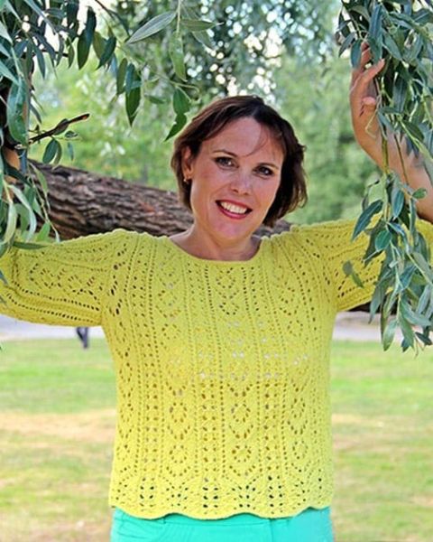 Pulli im Ajourmuster