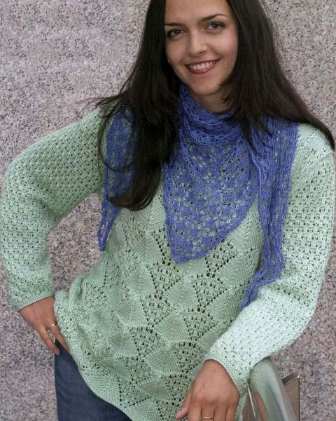 Pulli mit Ajourmuster