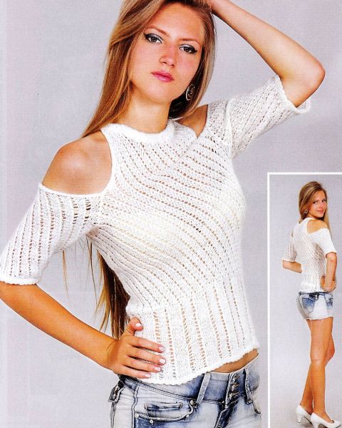Pulli im Diagonalmuster