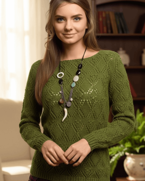 Pulli im Rautenmuster