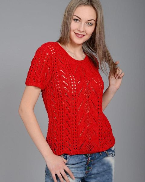 Pulli im Ajourmuster
