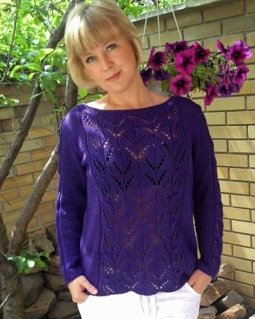Pulli mit Ajourmuster