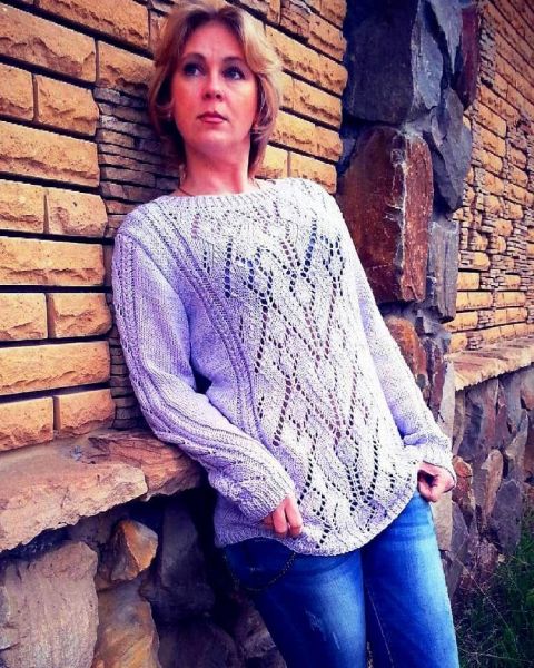 Pulli mit Ajourmuster