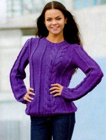 Pulli mit breiten Zopf