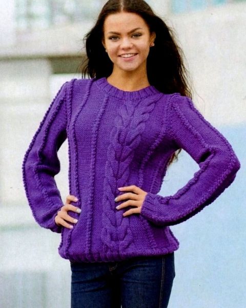 Pulli mit breiten Zopf