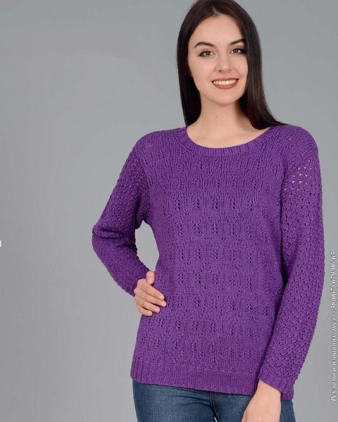 Pullover im Fantasiemuster