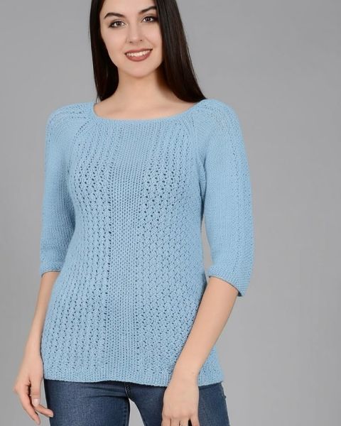Pulli mit Ajourmuster