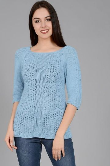 Pulli mit Ajourmuster