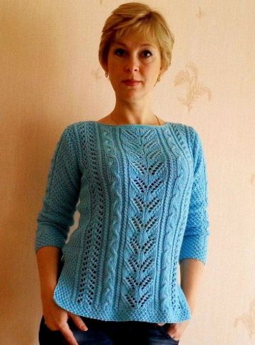 Pulli mit Ajourmuster