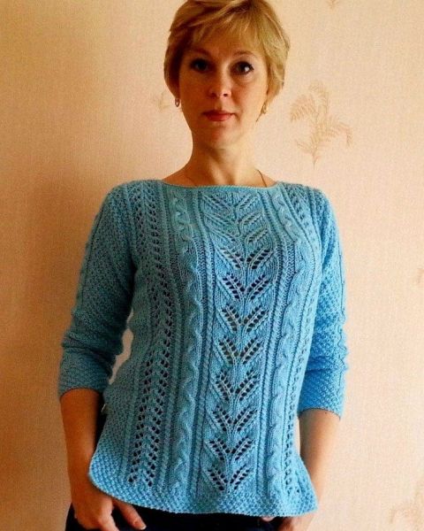 Pulli mit Ajourmuster