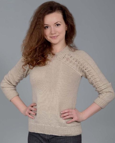 Pulli mit Blattmuster