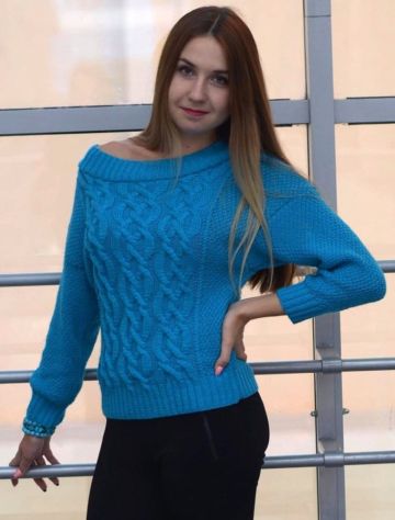 Pulli mit Zopfmuster