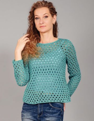 Pulli im Lochmuster