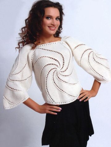 Gestrickter Fantasie-Pulli