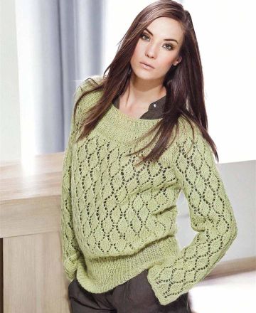 Pulli mit Ajourmuster