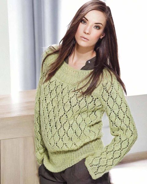 Pulli mit Ajourmuster