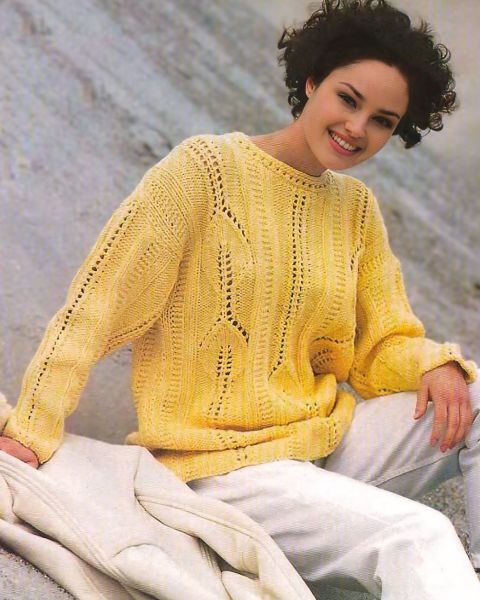 Pulli mit Blattmuster