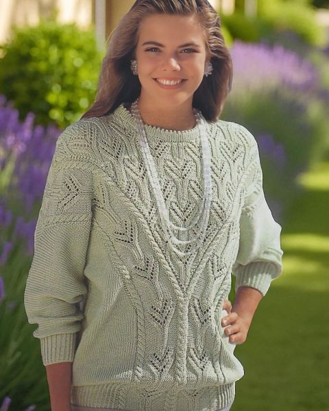 Pulli mit Ajourpasse