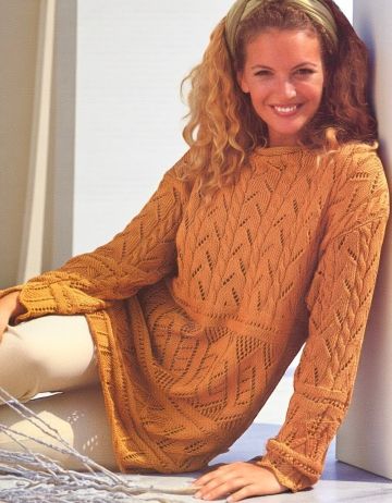 Pulli mit Ajourmuster-Mix