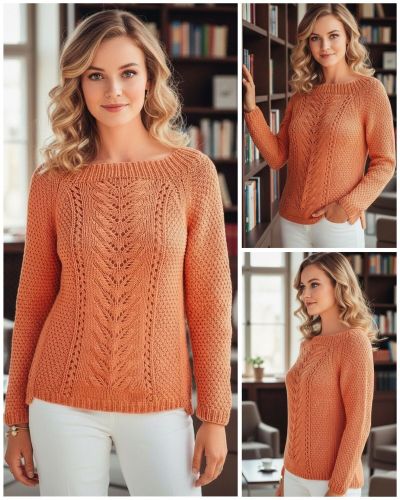 Asymmetrische Raglanpulli