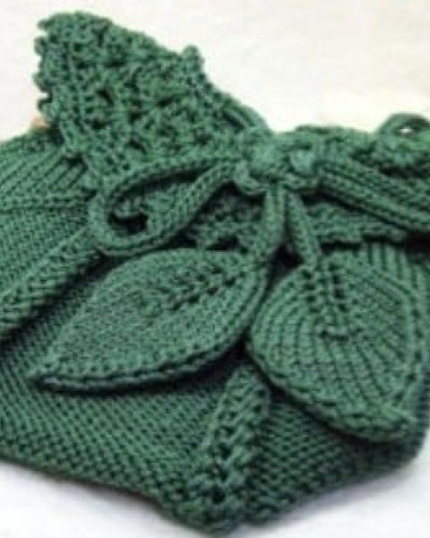 Tasche mit Blattmuster