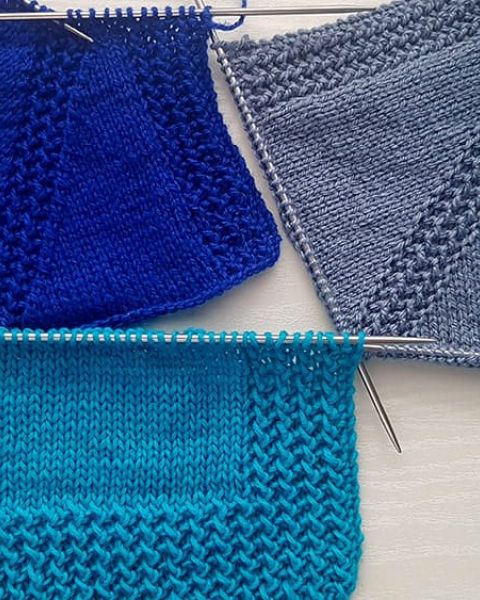Jackenblende und Raglan-Linie stricken